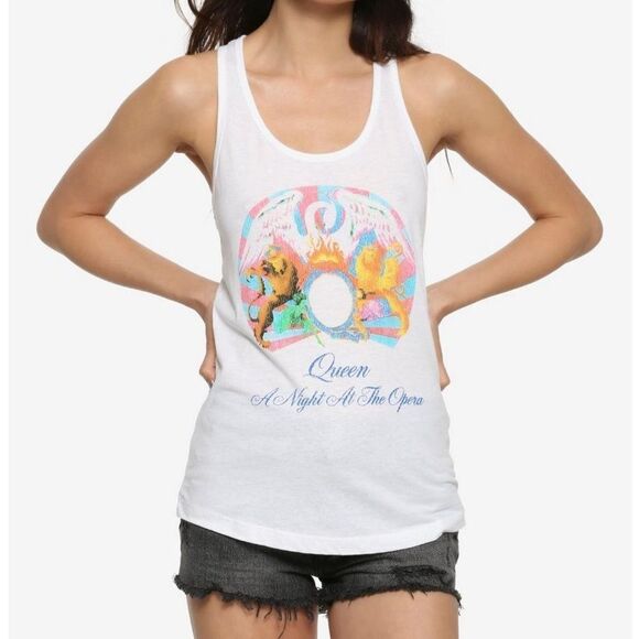 Queen Official Merch Band Tee Concert Women's Racer Back Tank Top Size Small - Picture 11 of 11